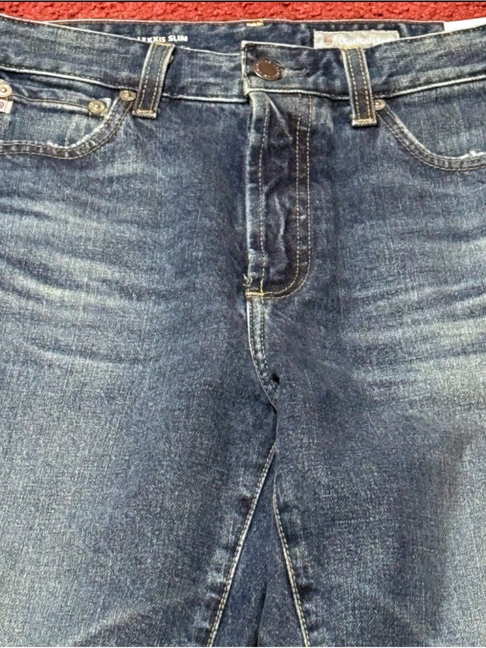 Ag Adriano Goldschmied Men's Light Blue Washed Straight Jeans - Picture 3 of 11